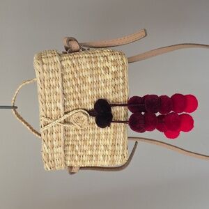 Baby Roge Cascade Red Pompom Bag